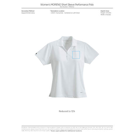 Women&#39;s MORENO TEXT MICRO SS POLO